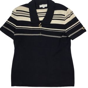 St. John Collection by Marie Gray Quarter zip knit sweater